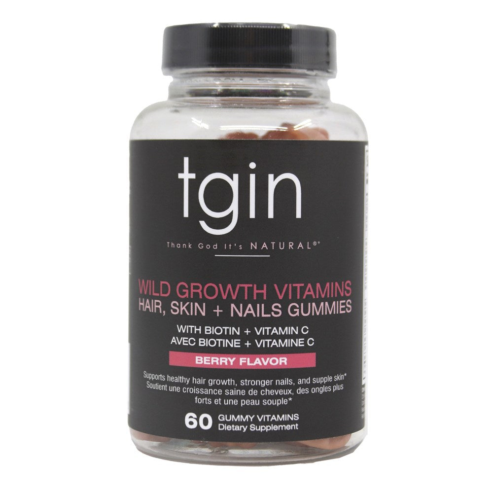 TGIN - Wild Growth Vitamins Hair Skin + Nails Gummies (60 count)