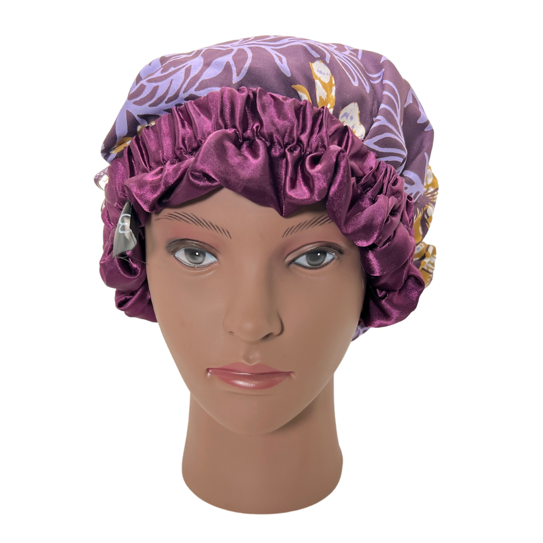 Purple Bonnets For Braids QFITT: Satin Braid Bonnet – Beauty Depot