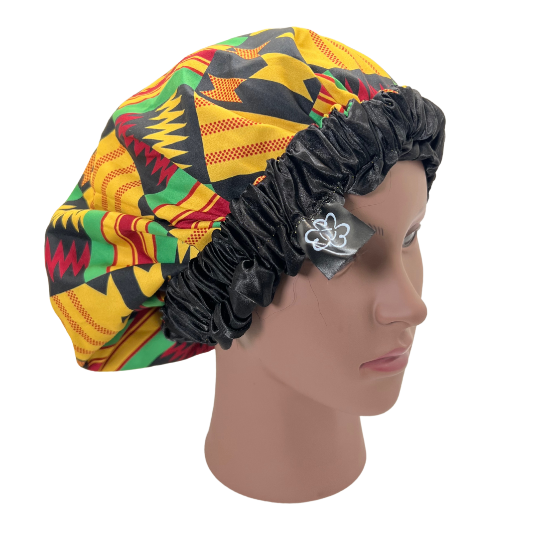 Ankara Satin Lined Bonnets Beauty Braids and Beyond Beauty Supply Canada | Toronto | Ottawa | Montreal | Vancouver