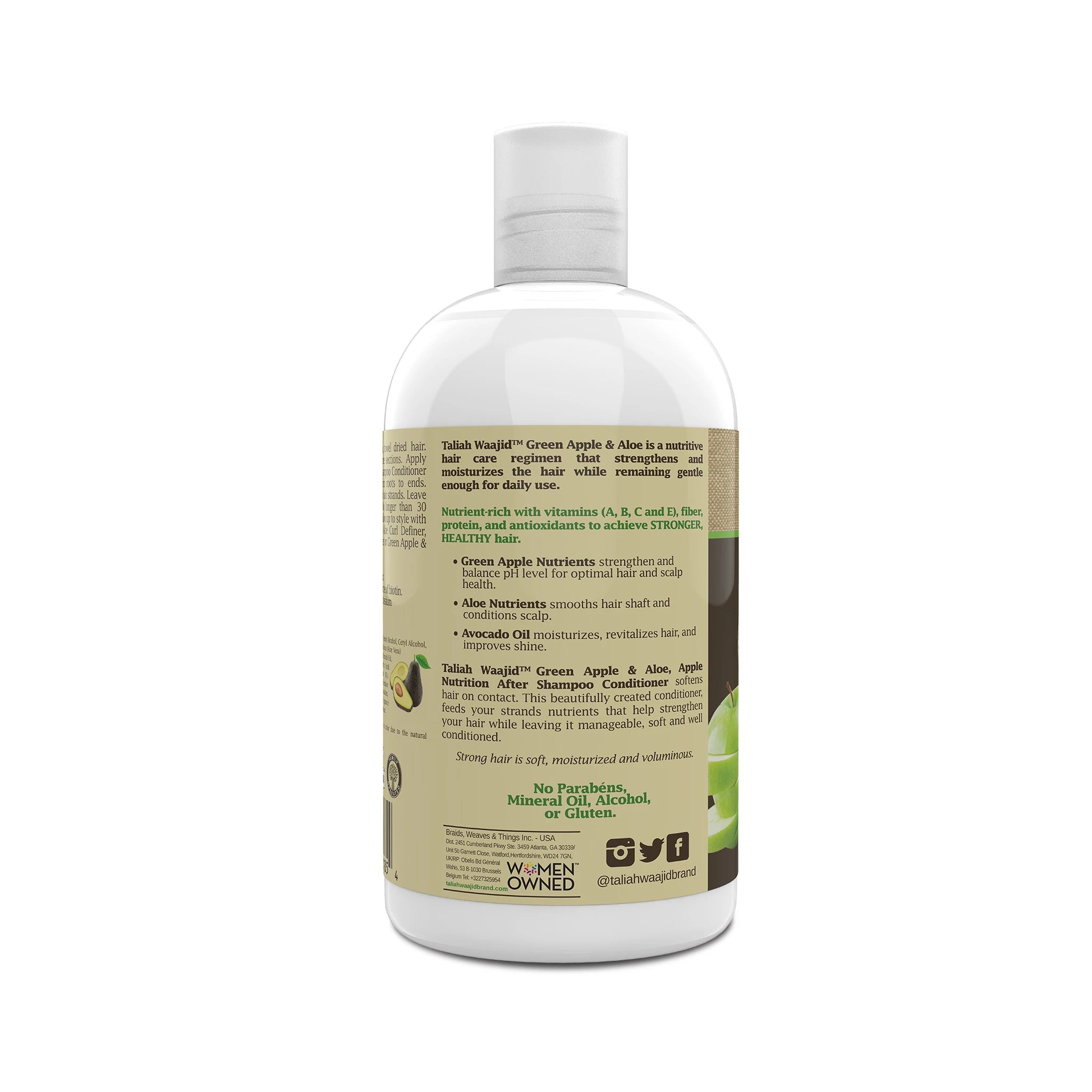 TALIAH WAAJID Green Apple and Aloe -After Shampoo Conditioner (12oz) BEAUTY BRAIDS AND BEYOND BEAUTY SUPPLY