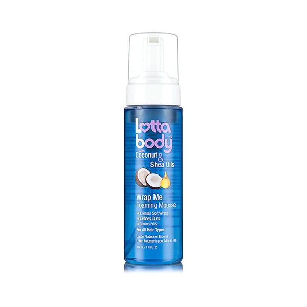 LOTTA BODY - Wrap Me Foaming Mousse - Coconut & Shea Oils (7oz) Beauty Braids and Beyond