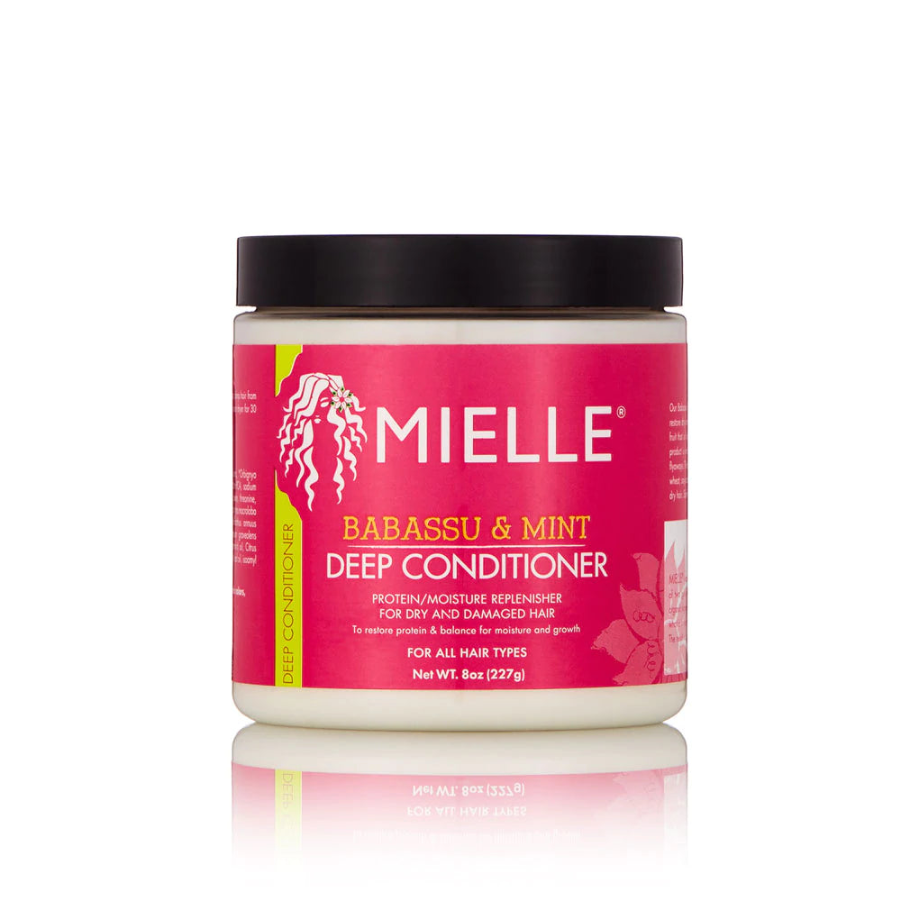 MIELLE ORGANICS Babassu & Mint Deep Conditioner (8oz) Beauty Braids and Beyond Beauty Supply