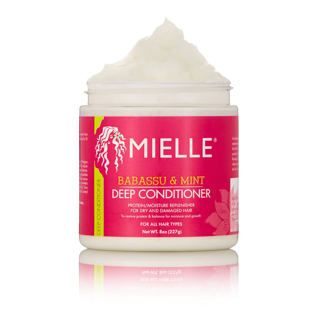 MIELLE ORGANICS Babassu & Mint Deep Conditioner (8oz) Beauty Braids and Beyond Beauty Supply