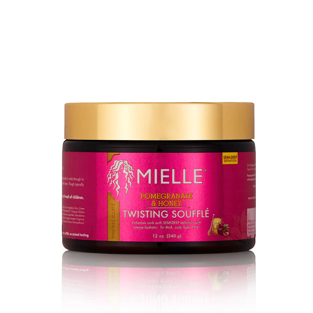 MIELLE ORGANICS Pomegranate & Honey Twisting Souffle (12oz) Beauty Braids and Beyond Beauty Supply