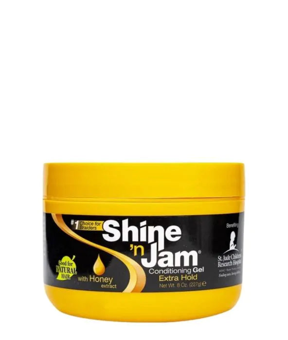 Ampro Shine N Jam - Extra Hold (8oz) Beauty Braids and Beyond Online Beauty Supply Canada | Toronto | Ottawa | Montreal | Vancouver | Houston | Atlanta | Las Vegas | New York |