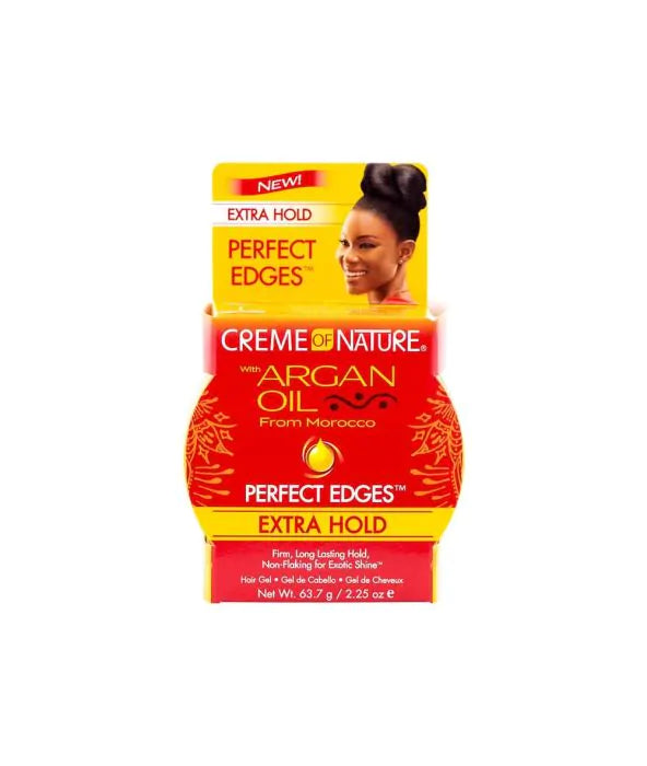 CREME OF NATURE Argan Oil Perfect Edges (2.25oz) - Extra Hold Beauty Braids and Beyond Beauty Supply
