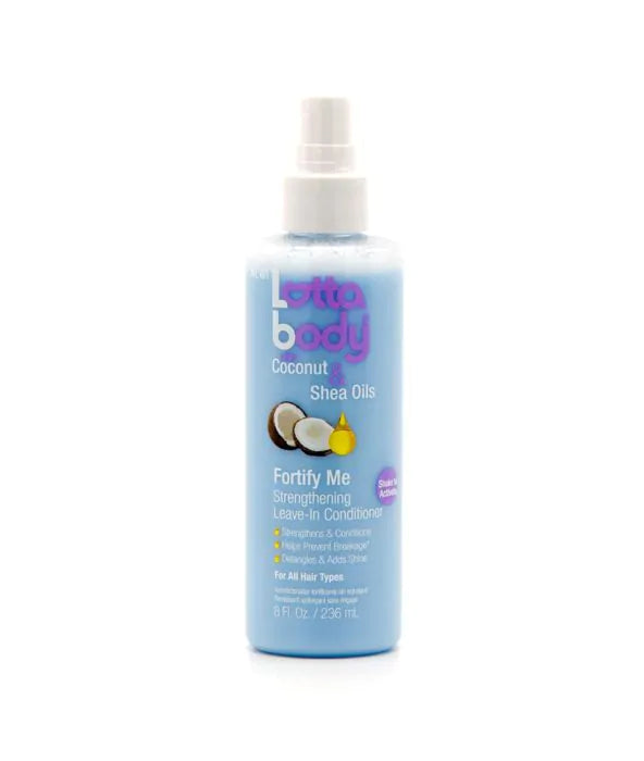 LOTTABODY - Coconut & Shea Oils Strengthening Leave In Conditioner (8oz) Beauty Braids & Beyond Beauty Supply