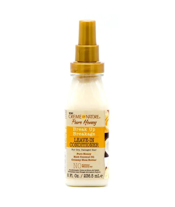 CREME OF NATURE - Pure Honey Leave In Conditioner (8oz) Beauty Braids & Beyond Beauty Supply