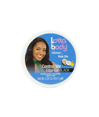 LOTTABODY - Coconut & Shea Oils - Control Me Edge Gel Black (2.25oz)