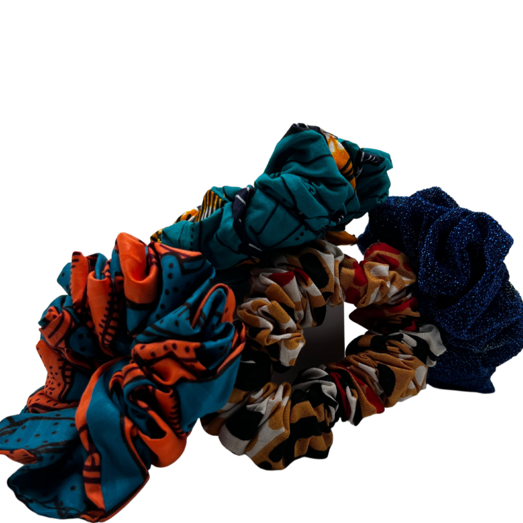 Ankara Print Scrunchies