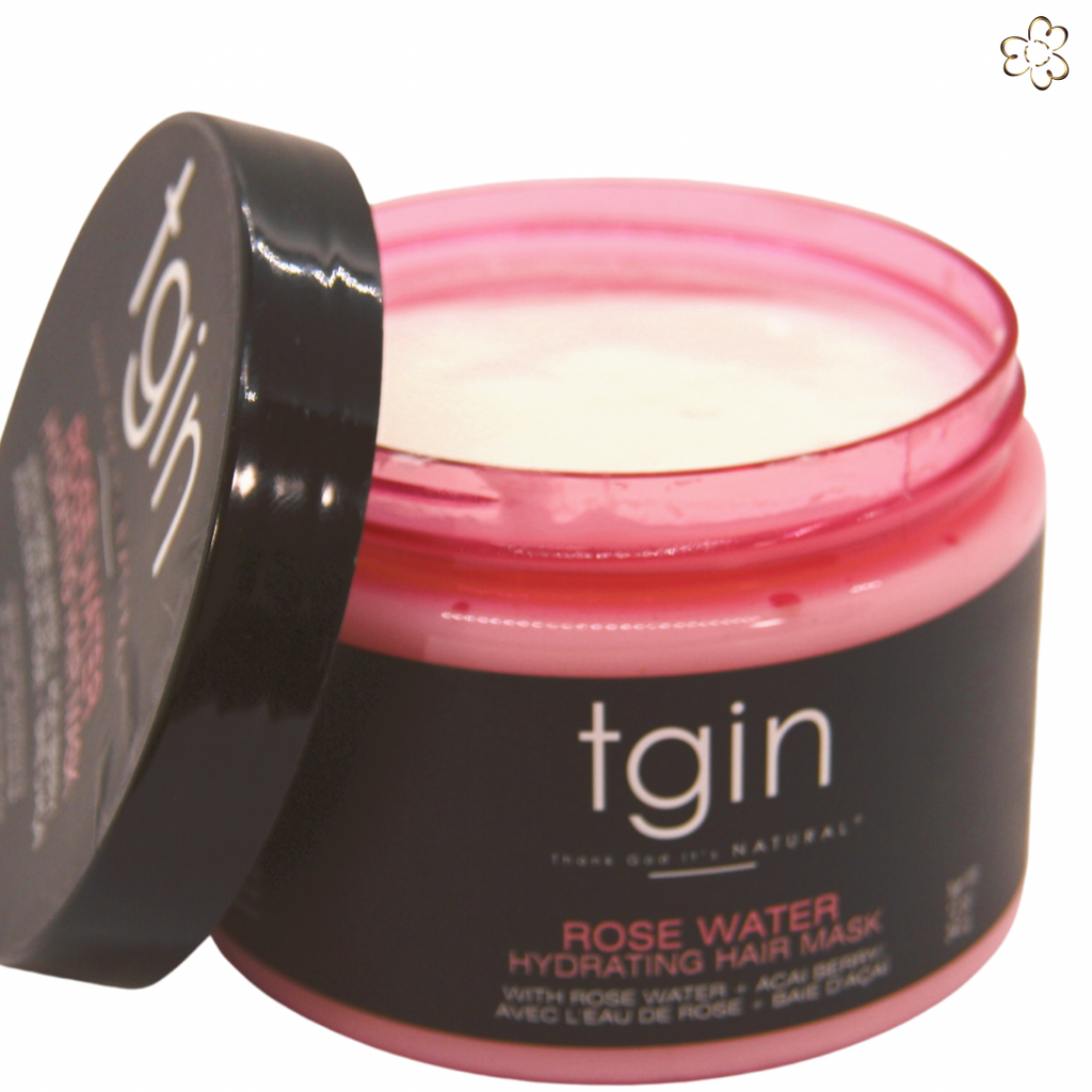 TGIN - Rose Water Hydrating Hair Mask - (12oz) - BEAUTY BRAIDS & BEYOND