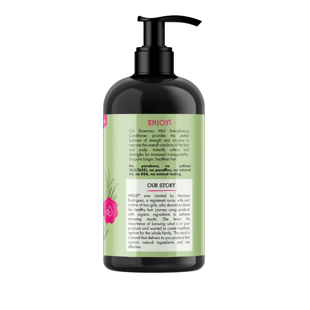 Mielle Organics - Rosemary Mint Strengthening Conditioner (12oz) Beauty Braids & Beyond