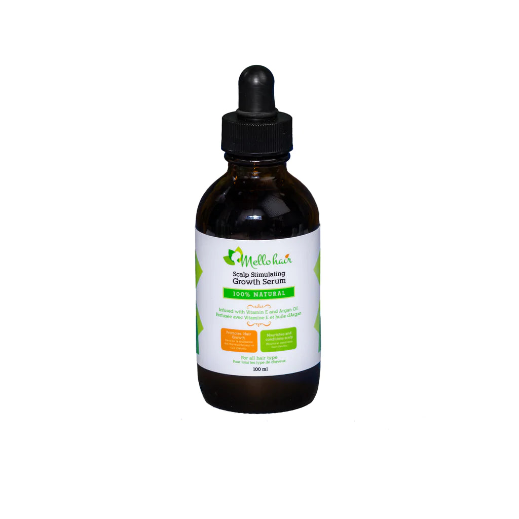 Mello Hair - Scalp Stimulating Growth Serum (3.3oz) Beauty Braids and Beyond Beauty Supply