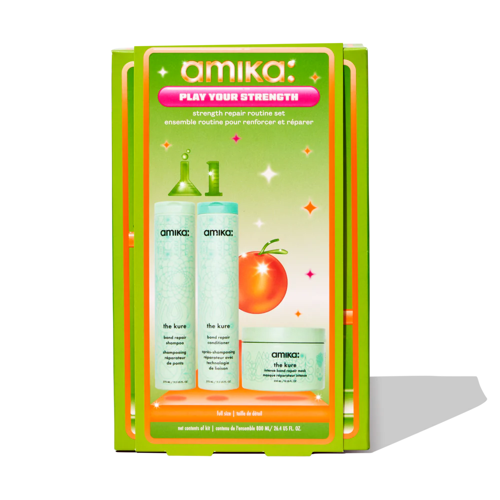 Amika - Play Your Strength Hair Repair Routine Set