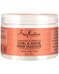 Shea Moisture - Coconut & Hibiscus Curl & Shine Hair Masque (12oz)