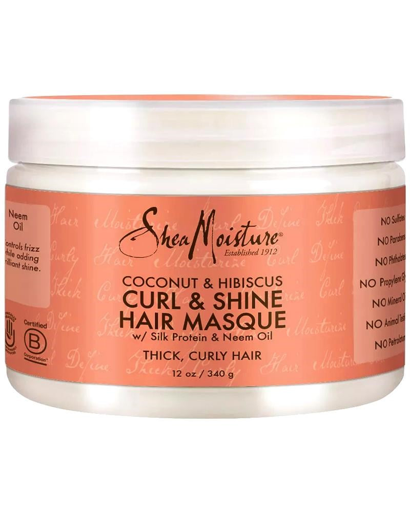 Shea Moisture - Coconut & Hibiscus Curl & Shine Hair Masque (12oz)