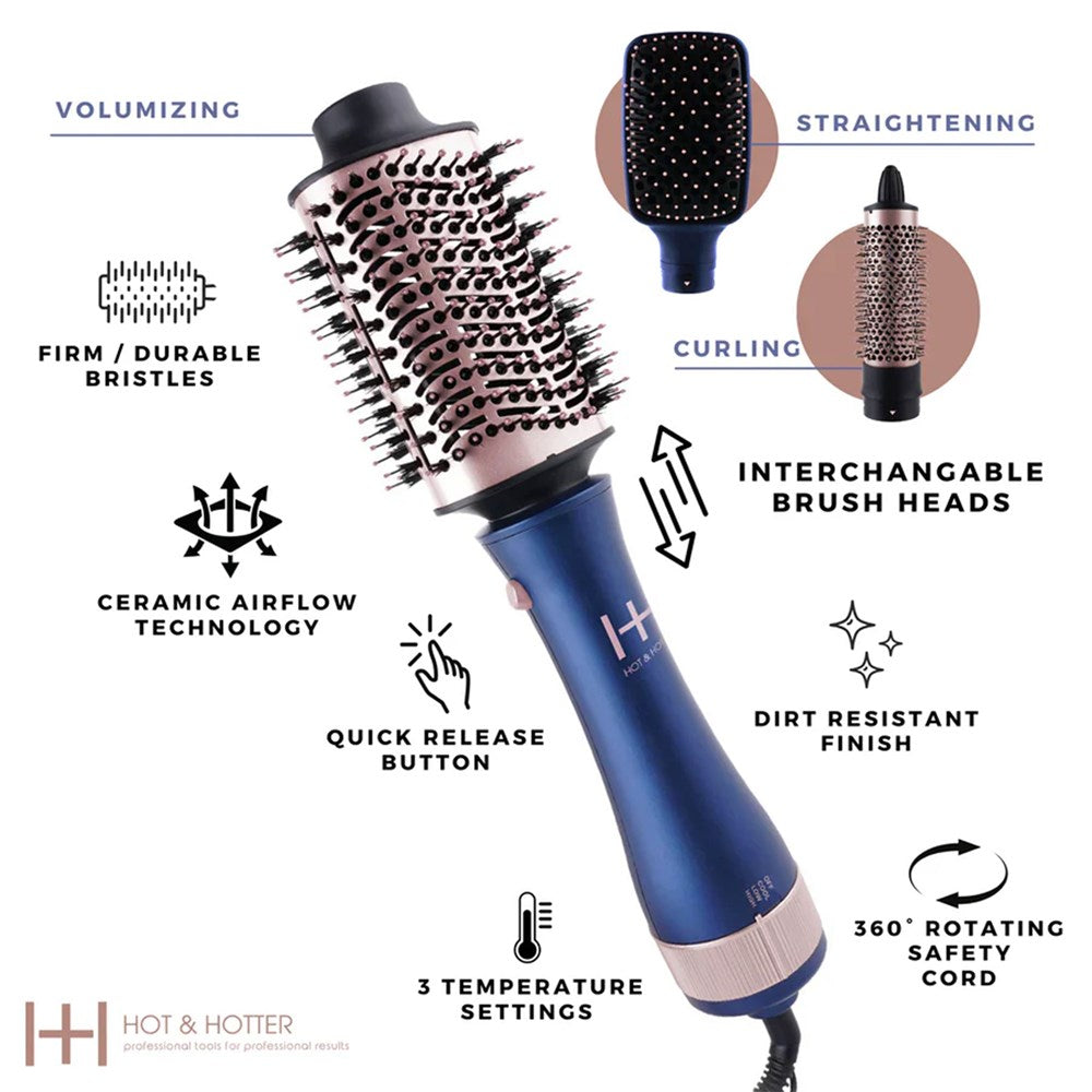 Annie - Interchangeable Hair Dryer (3 in 1)  Brush Set 