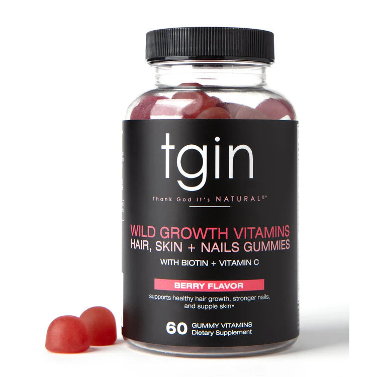 TGIN - Wild Growth Vitamins Hair Skin + Nails Gummies (60 count)