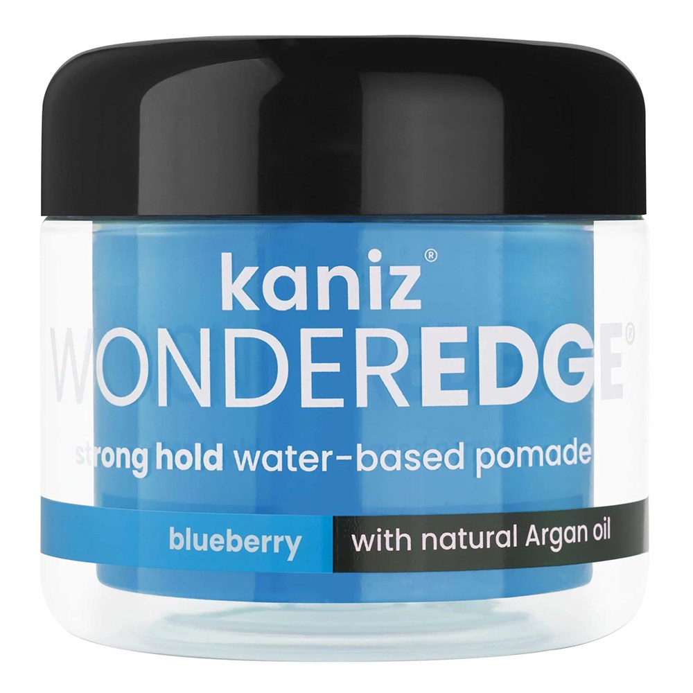 Kaniz - Wonderedge Strong Hold Water-Based Pomade (4oz) - Blueberry