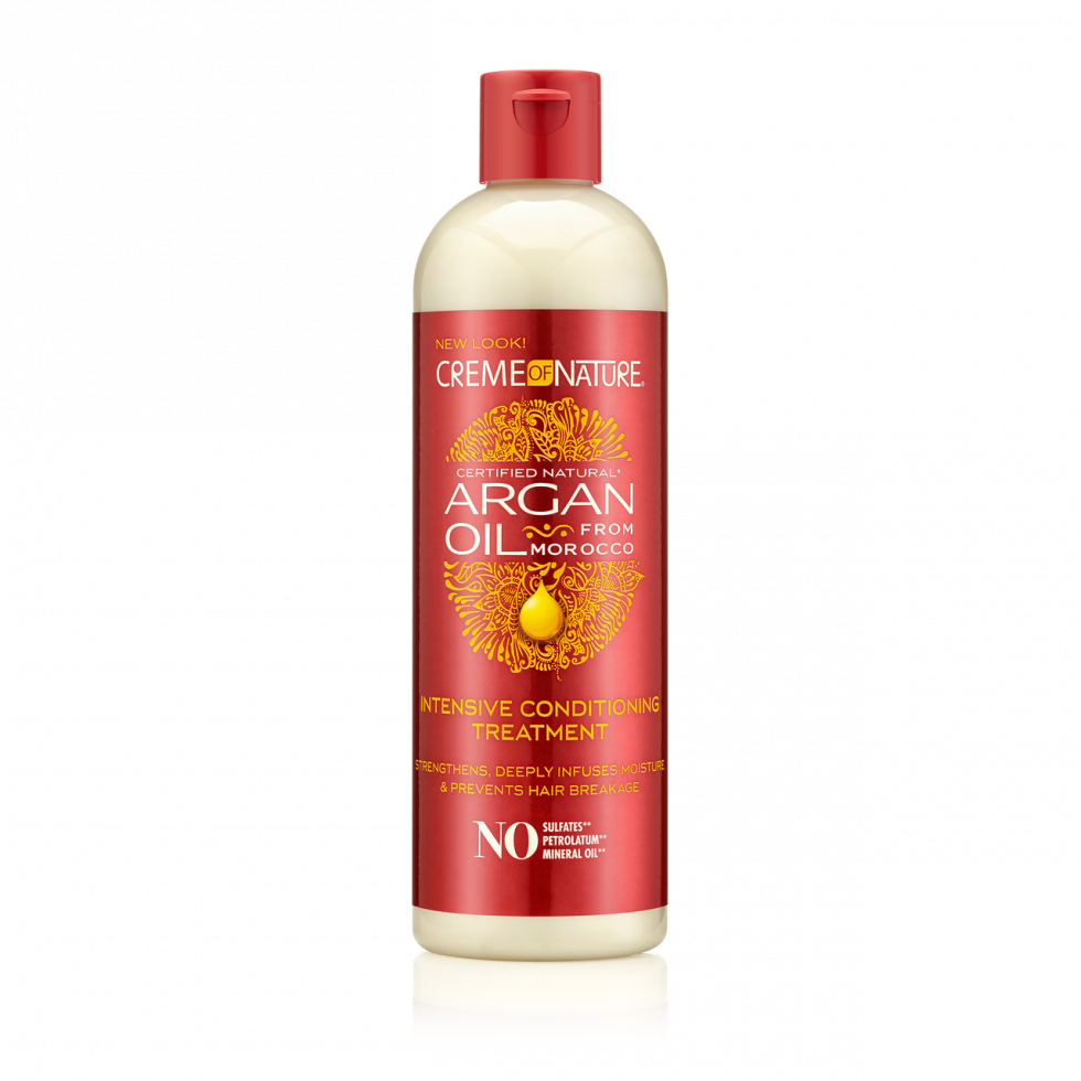 CREME OF NATURE - ARGAN OIL INTENSIVE CONDITIONING TREATMENT (12OZ) Beauty Braids and Beyond