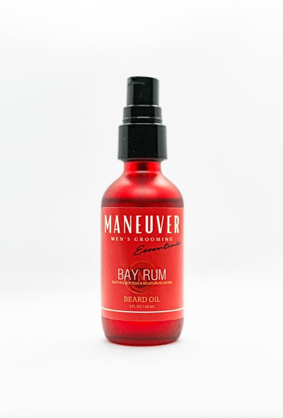 MANEUVER - The Essential Beard Oil - Bay Rum - (2oz) -  Beauty Braids & Beyond
