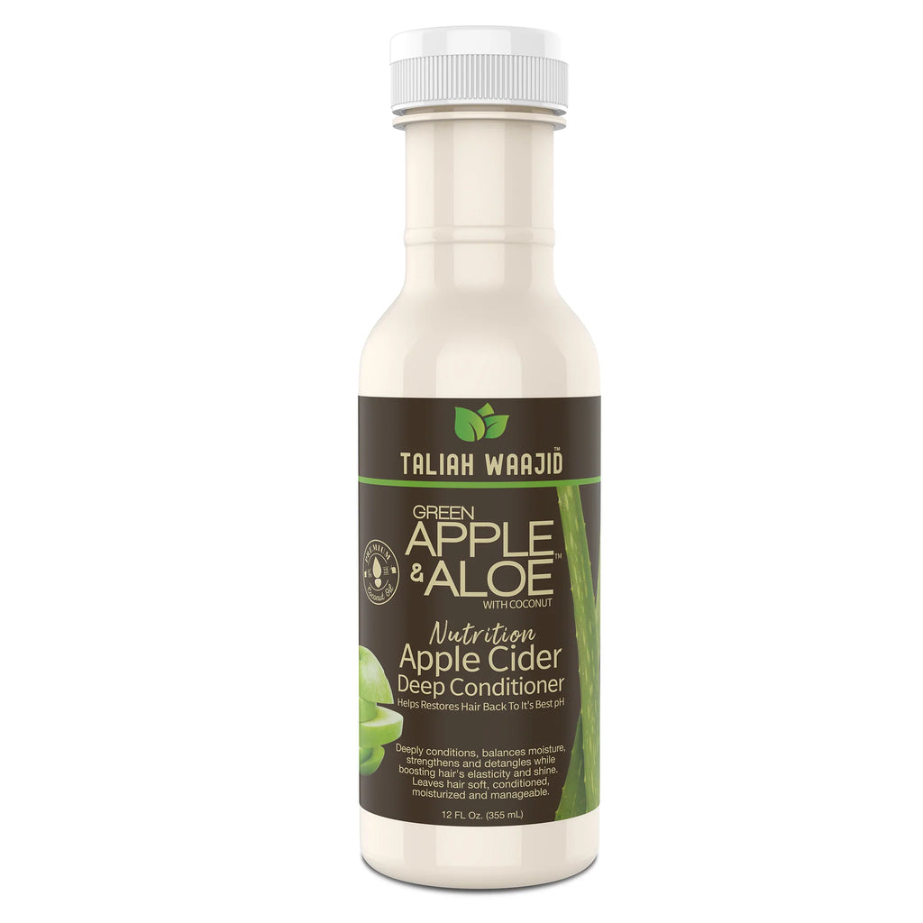 Taliah Waajid Green Apple & Aloe Nutrition Apple Cider Deep Conditioner 12oz Beauty Braids and Beyond