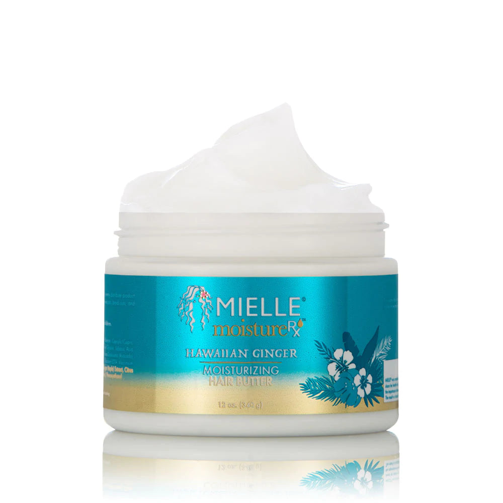 MIELLE ORGANICS Moisture RX Hawaiian Ginger Moisturizing Hair Butter (12oz) Beauty Braids & Beyond Beauty Supply