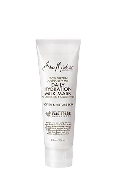 SHEA MOISTURE 100% VIRGIN COCONUT OIL DAILY HYDRATION MILK MASK (4OZ) BEAUTY BRAIDS AND BEYOND
