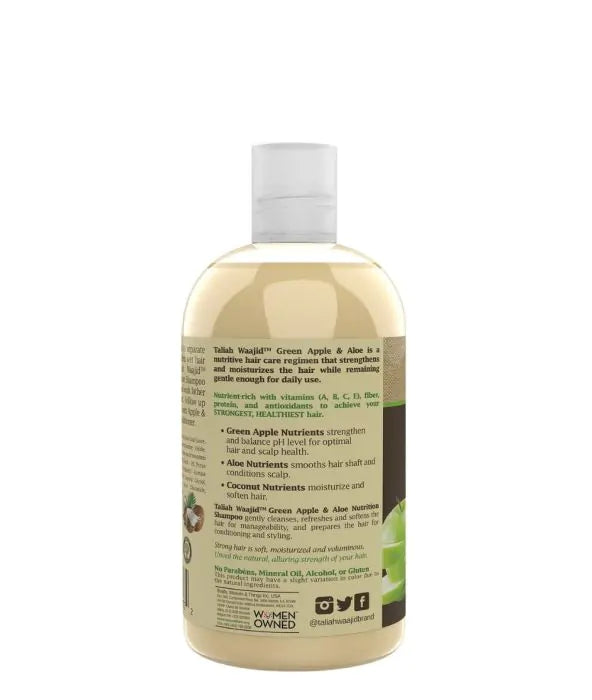 TALIAH WAAJID - Green Apple And Aloe Nutrition Shampoo 12oz BEAUTY BRAIDS AND BEYOND