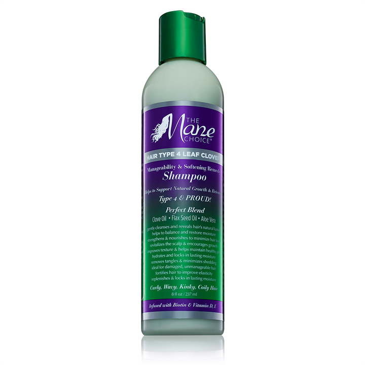 THE MANE CHOICE - Hair Type 4 Leaf Clover Manageability & Softening Remedy Shampoo(8oz) - Beauty Braids & Beyond