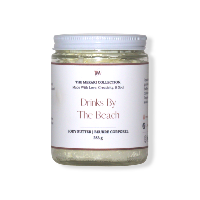 THE MERAKI COLLECTION - Body Butter - Drinks by the Beach - 10oz Beauty Braids & Beyond