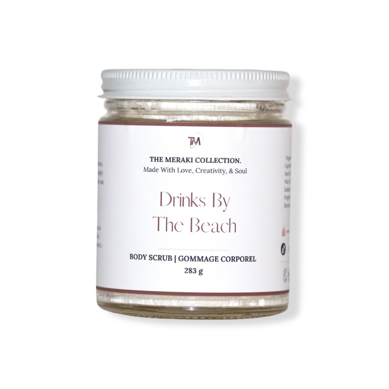 THE MERAKI COLLECTION - Body Scrub - Drinks by the Beach  Beauty Braids and Beyond
