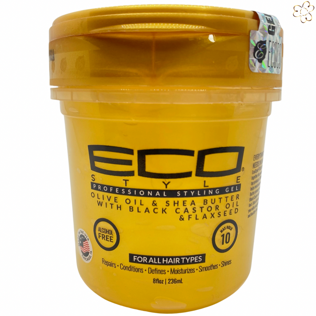 ECO Styling Gel Gold (Olive Oil & Shea Butter Black Castor Oil & Flaxseed) Beauty Braids and Beyond