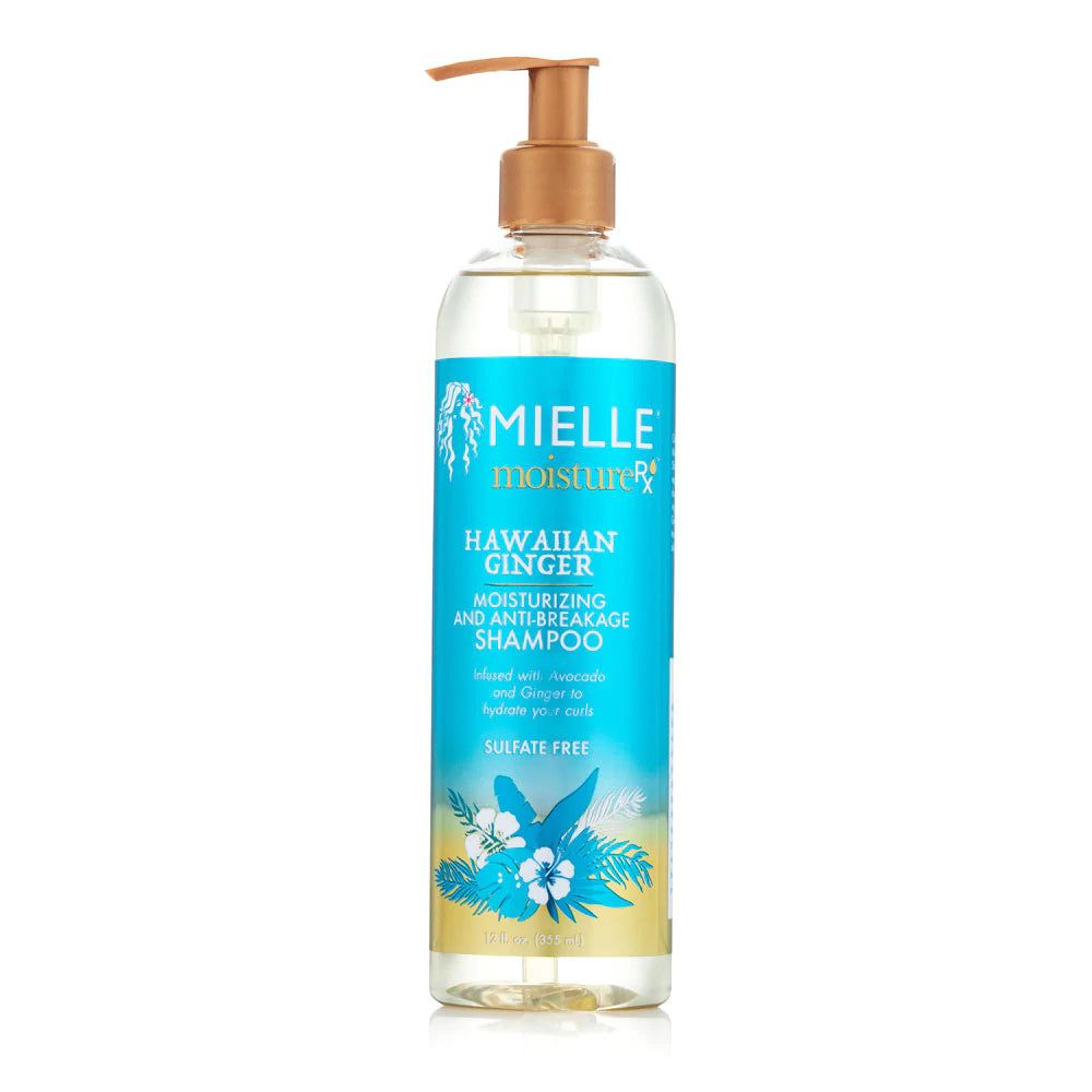 MIELLE ORGANICS - Moisture RX Hawaiian Ginger Moisturizing & Anti-Breakage Shampoo (12oz) Beauty Braids & Beyond Beauty Supply