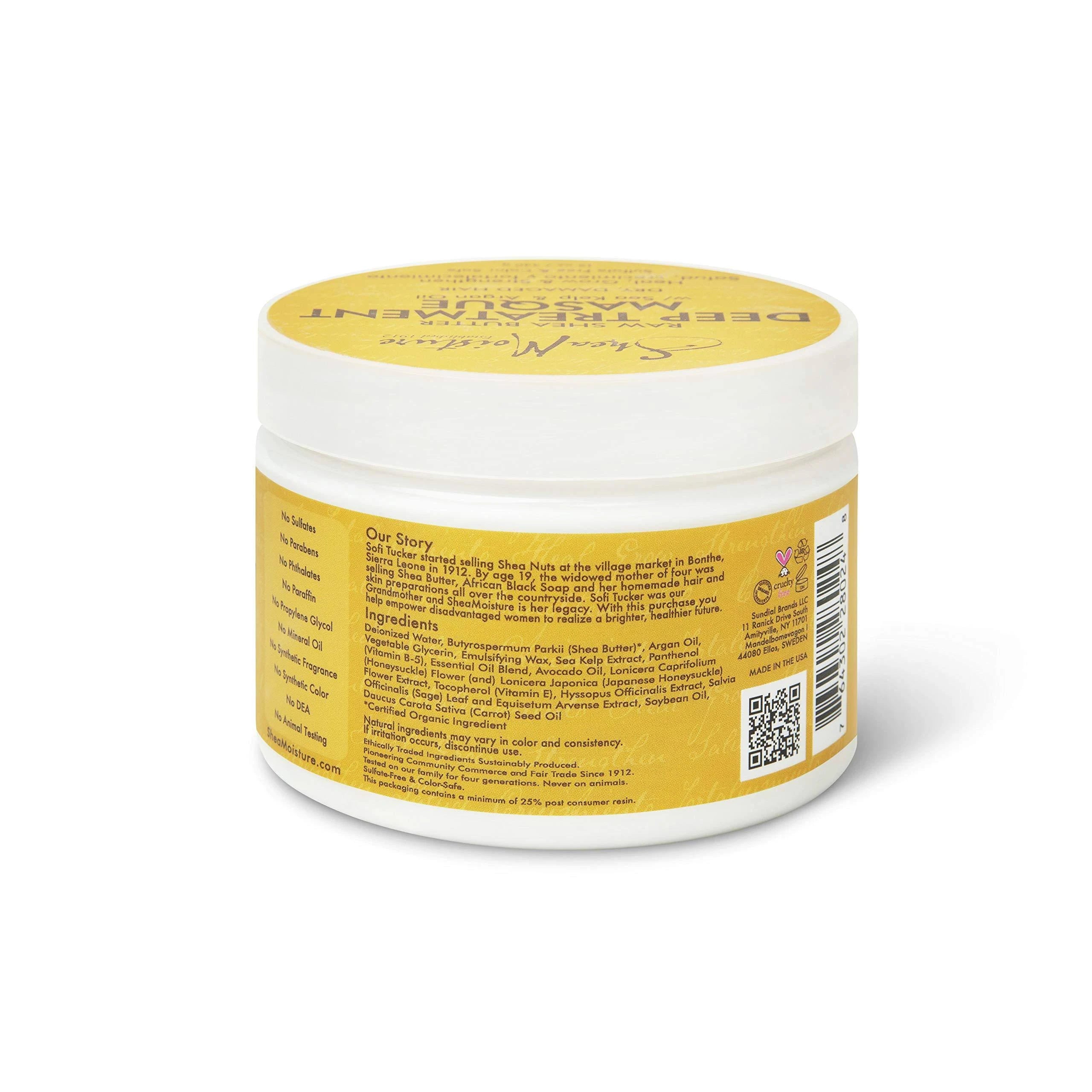 SHEA MOISTURE - RAW SHEA BUTTER DEEP TREATMENT MASQUE (12OZ)